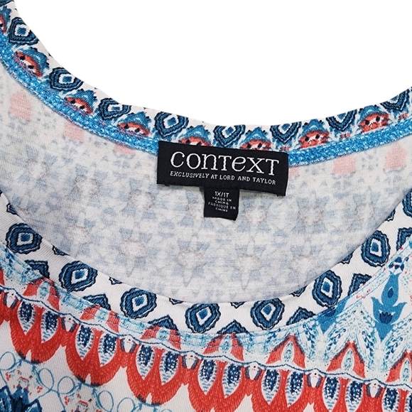Context Boho Patterned Women's Top - Picture 4 of 8